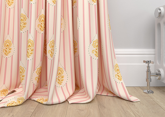 Petal & Block Bolli Stripe, Marigold - Made to Measure Curtains - Image 6